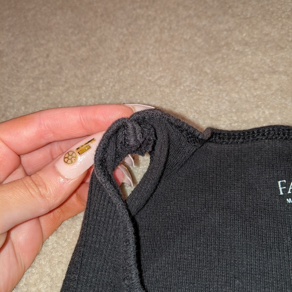 Faded glory cropped black cami/tank - Picture 13 of 15